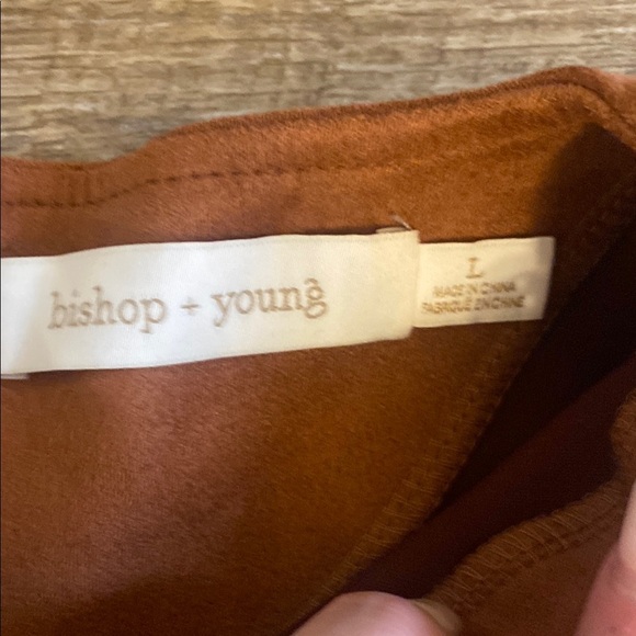 Bishop + Young Gemma Suede Dress in Tan Size L - Picture 4 of 8